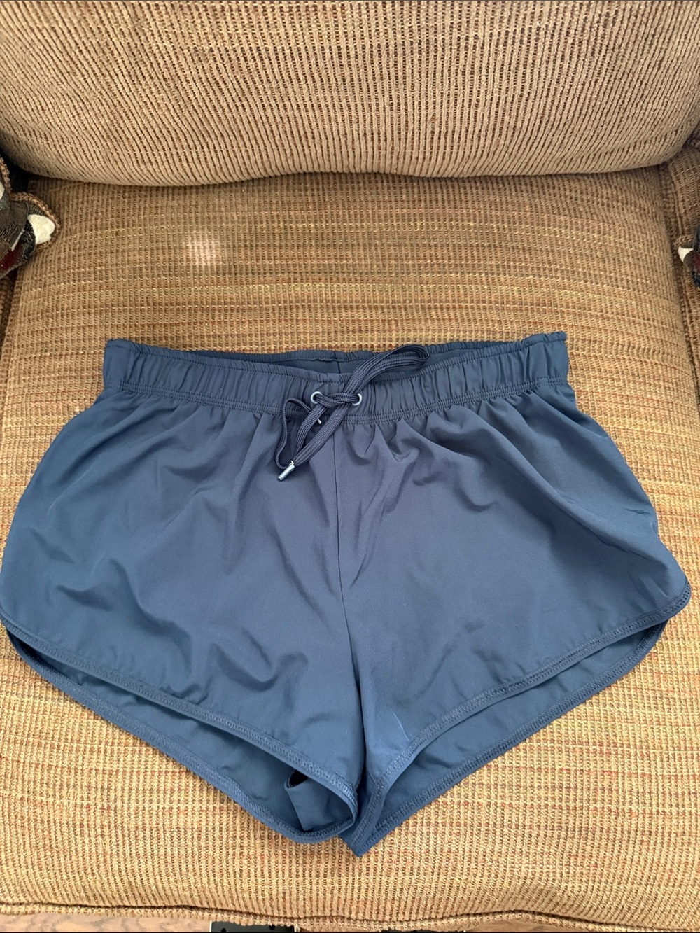 Navy Athletic Drawstring Shorts